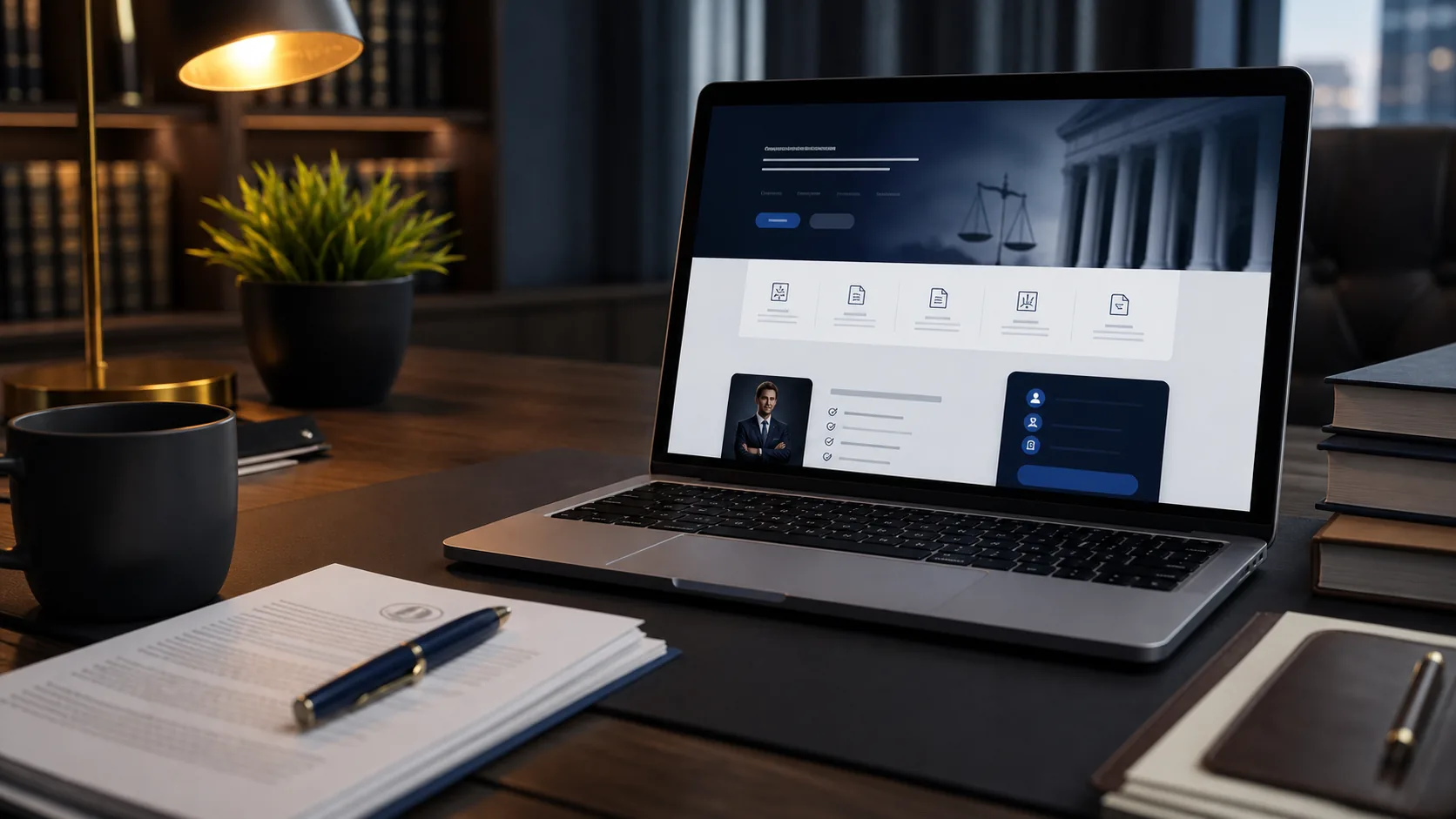 Web para abogados: confianza, servicios y contacto