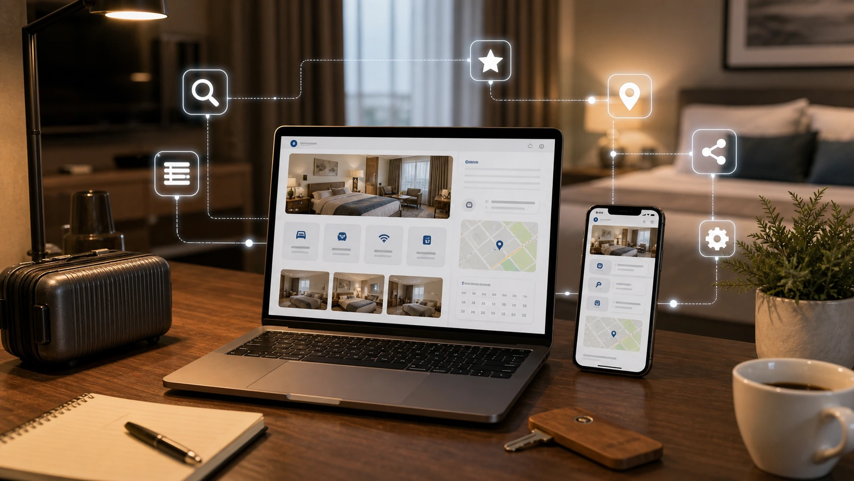 Web clara para apart hotel, las inteligencias artificiales y la busqueda en Google