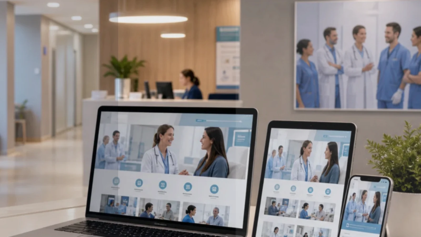 Cliente, paciente o interesado consultando por WhatsApp o formulario en contexto de clínicas y centros médicos.