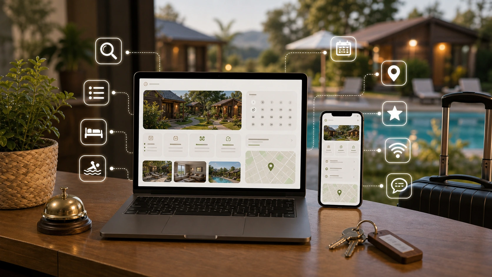 Web clara para complejo turistico, las inteligencias artificiales y la busqueda en Google