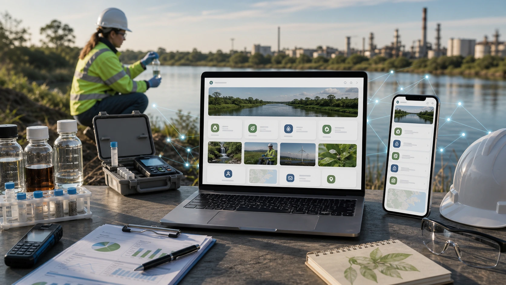 Web clara para consultora ambiental, las inteligencias artificiales y la busqueda en Google