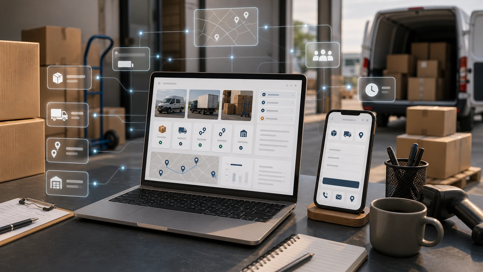 Web clara para servicio de fletes empresariales, las inteligencias artificiales y la busqueda en Google