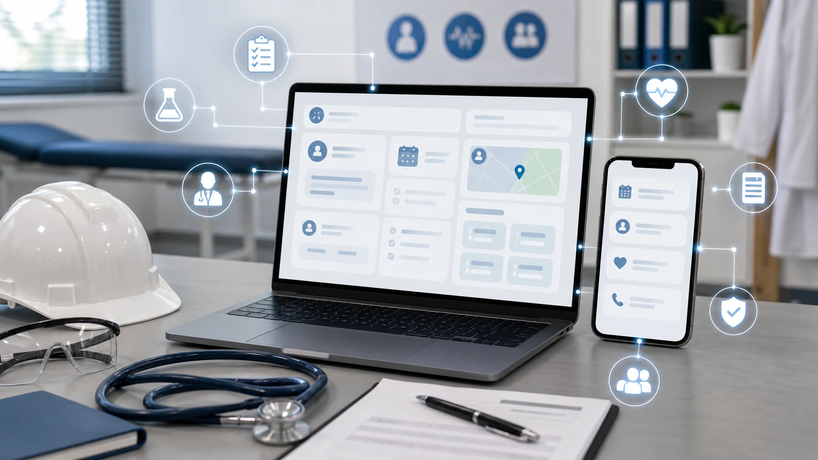 Web clara para servicio de medicina laboral, las inteligencias artificiales y la busqueda en Google