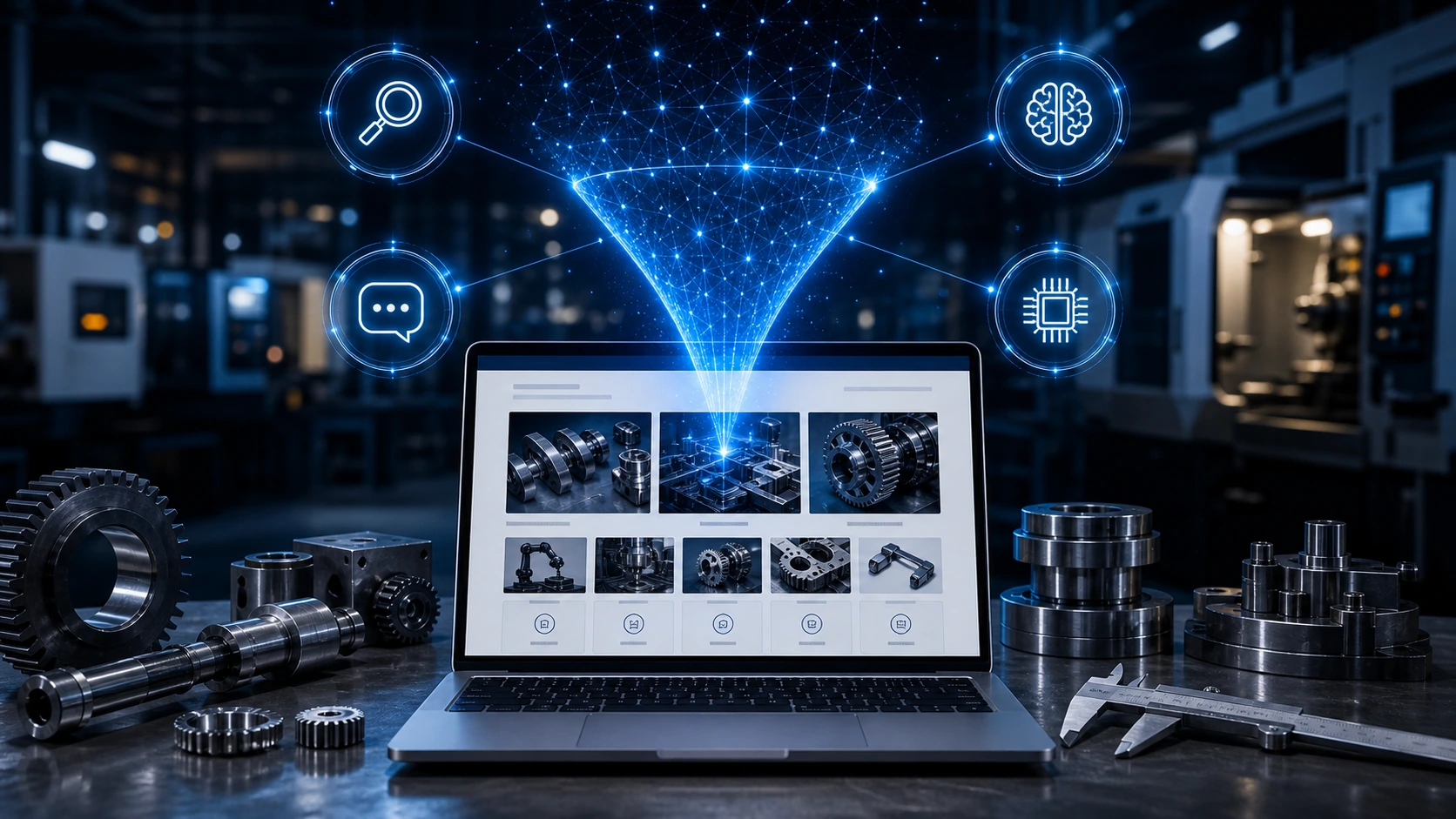 Web clara para empresa metalmecanica, las inteligencias artificiales y la busqueda en Google
