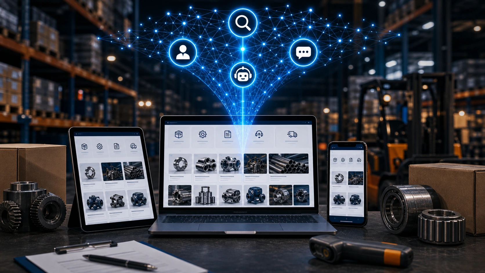 Web clara para proveedor industrial, las inteligencias artificiales y la busqueda en Google