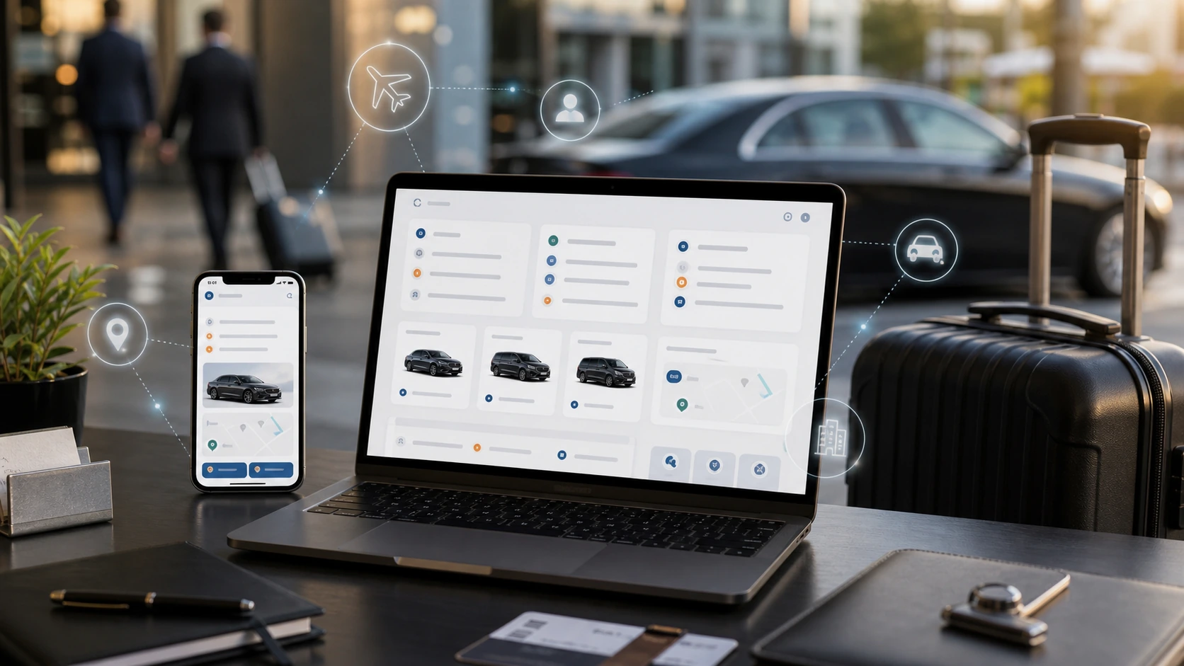 Web clara para servicio de remises y transfers corporativos, las inteligencias artificiales y la busqueda en Google