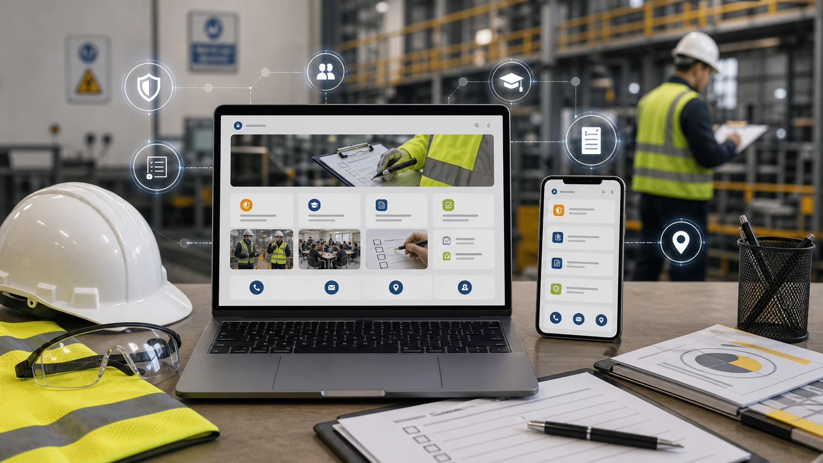 Web clara para consultora de seguridad e higiene, las inteligencias artificiales y la busqueda en Google