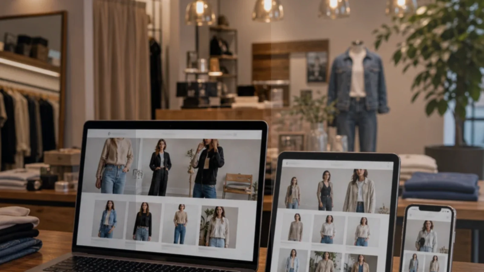 Cliente, paciente o interesado consultando por WhatsApp o formulario en contexto de tiendas de ropa.