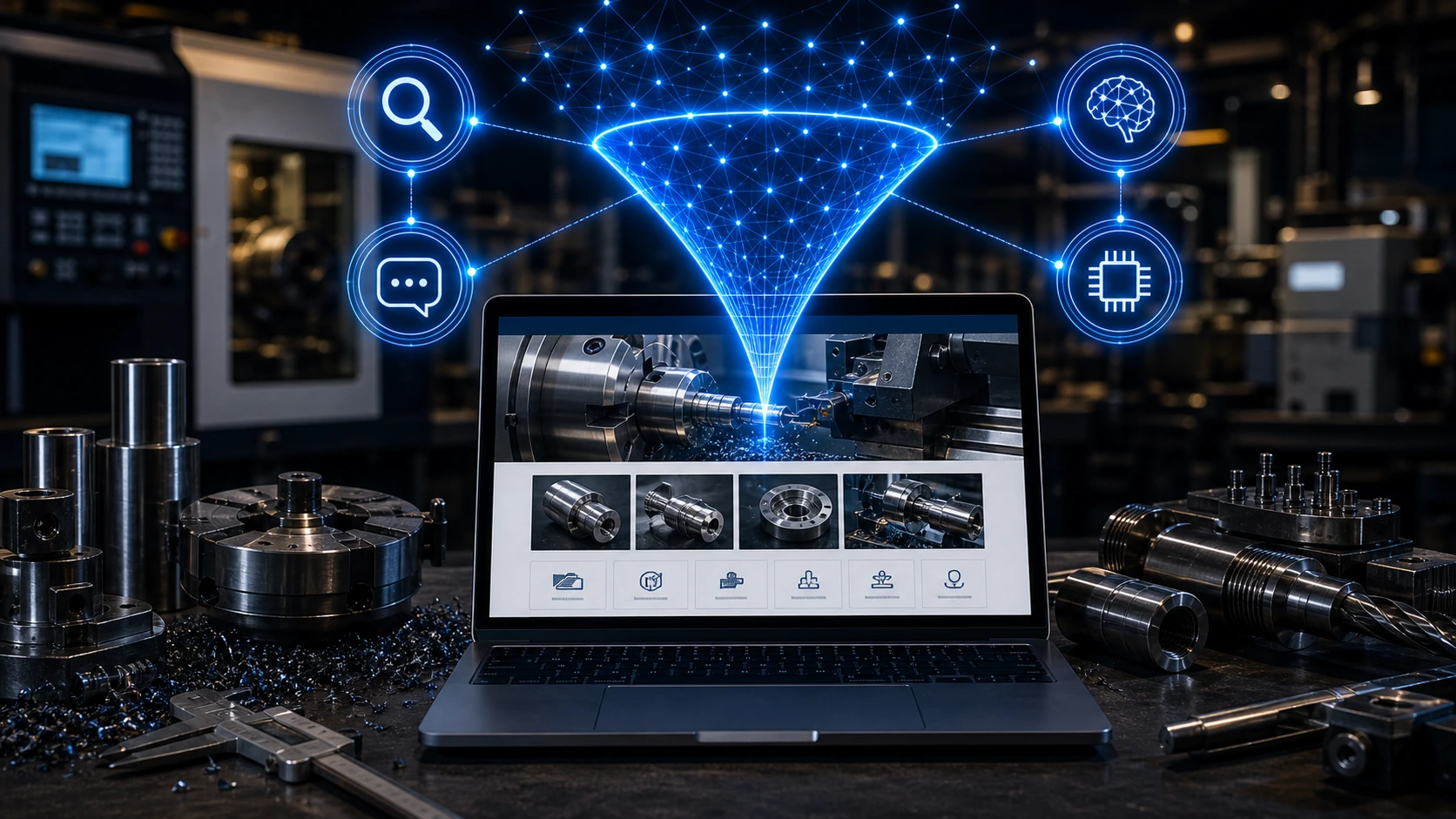 Web clara para torneria, las inteligencias artificiales y la busqueda en Google
