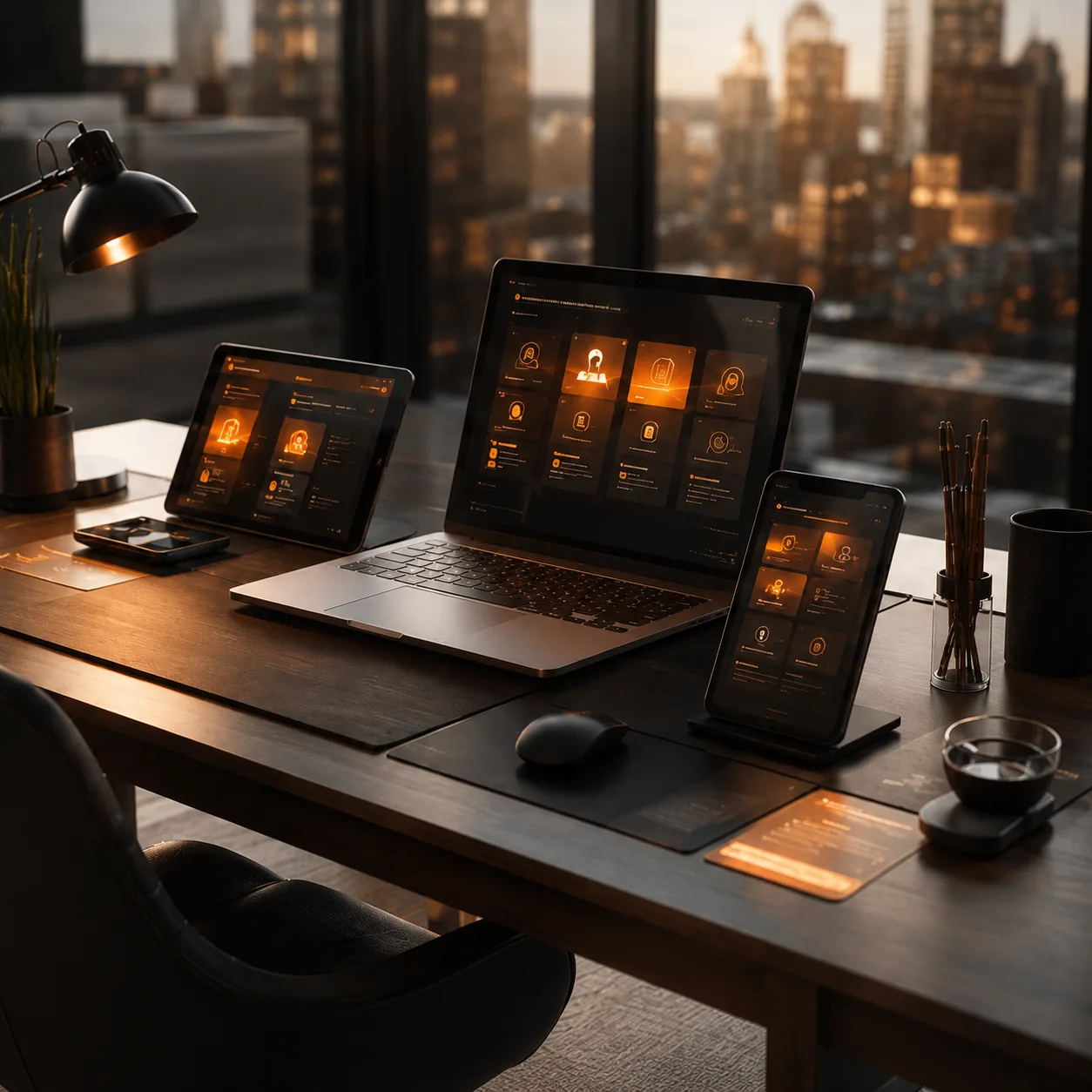 Recursos digitales abiertos en computadora, tablet y celular