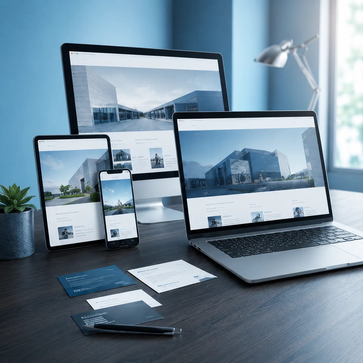Sitio web profesional responsive en varios dispositivos